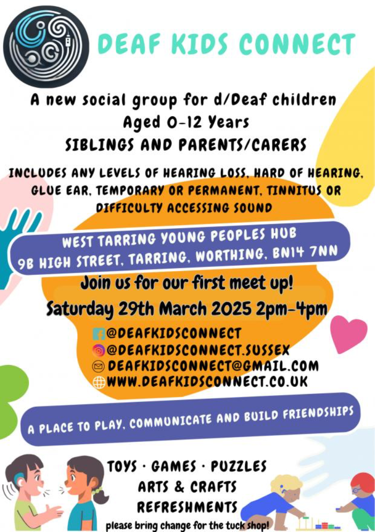 Deaf Kids Connect - Social Meet-Up for d/Deaf Children in Worthing